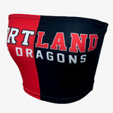 Lojobands Women's Tailgate Outfit College Two Tone Color Block Tube Top Made in USA One Size Fits Most