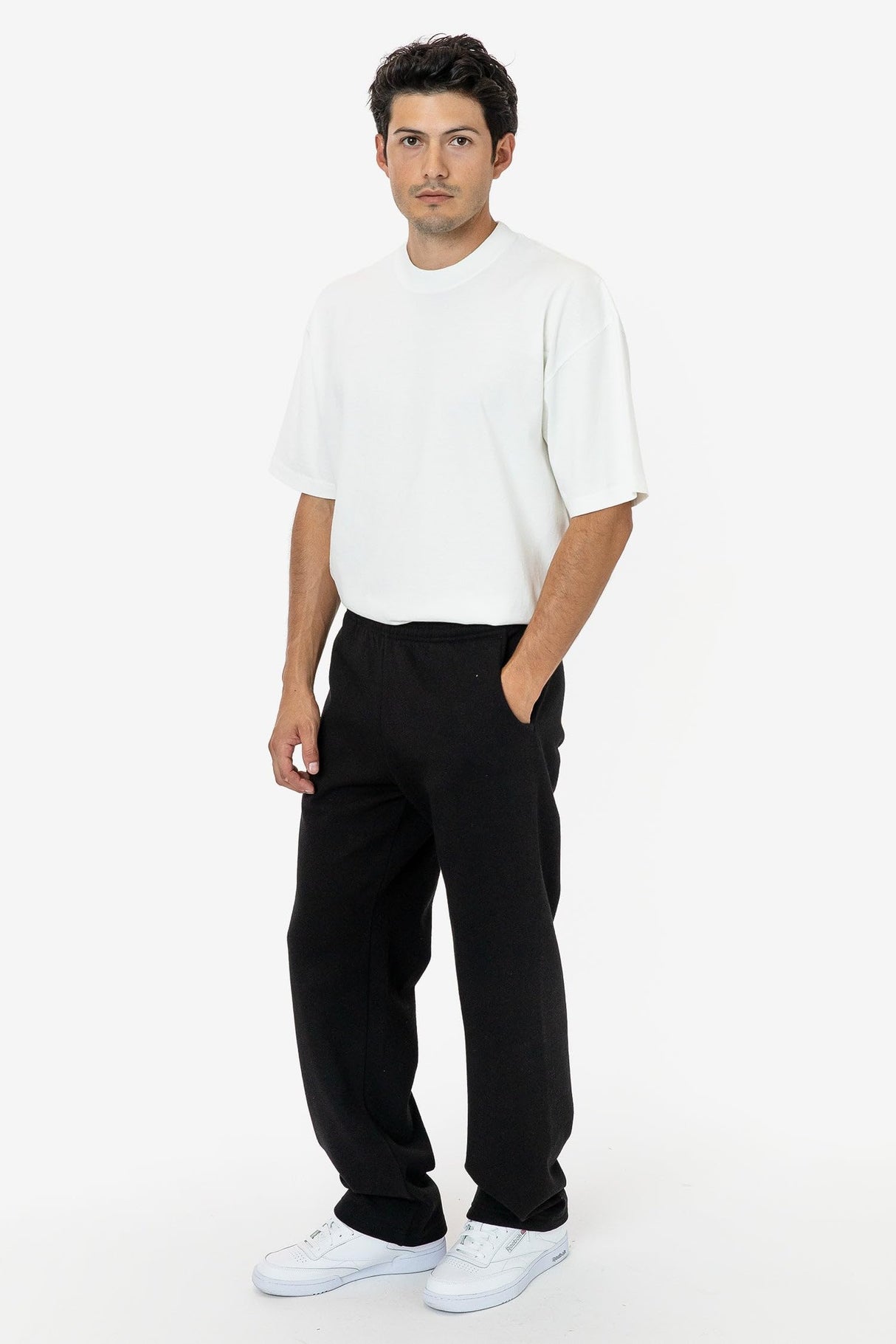 Heavy Fleece Wide Leg Sweatpants (Piece Dye)