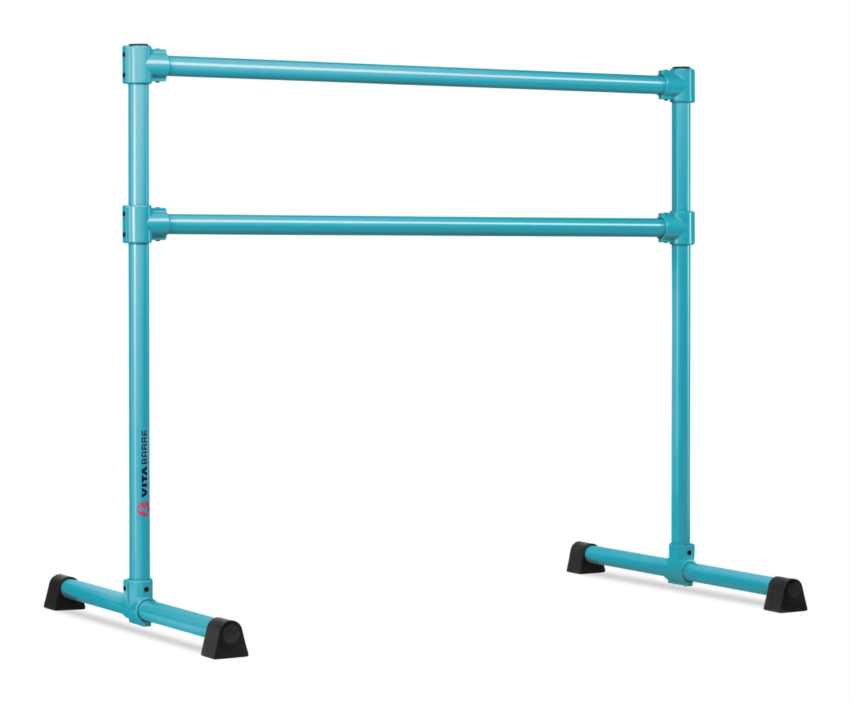 VITA Barre Portable Freestanding Double Ballet Barre, Extreme, Steel | Fixed Height, Made in USA, Home or Gym Exercise Equipment for Kids & Adults | Dance, Fitness, Pilates