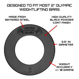 Micro Gainz Calibrated Fractional Weight Plate Set of 2 Plates, Choose Set (.25LB-1.25LB), Designed for Olympic Barbells for Strength Training & Micro Loading Bar Weights, Made in USA