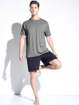 Expert Brand Men's Heather Performance Short Sleeve Crewneck T-Shirt