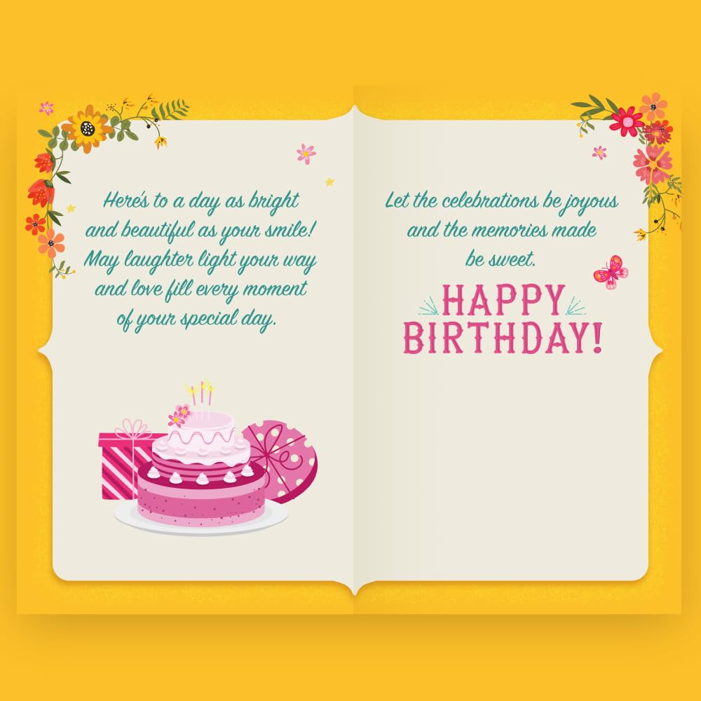 Prime Greetings Friend Birthday Card, Made in America, Eco-Friendly, Thick Card Stock with Premium Envelope 5in x 7.75in, Packaged in Protective Mailer
