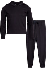 Sweet Hearts Girls' Sweatsuit Set - 2 Piece Super Soft Fleece Lined Pullover Hoodie and Jogger Sweatpants: Made in USA (7-16)