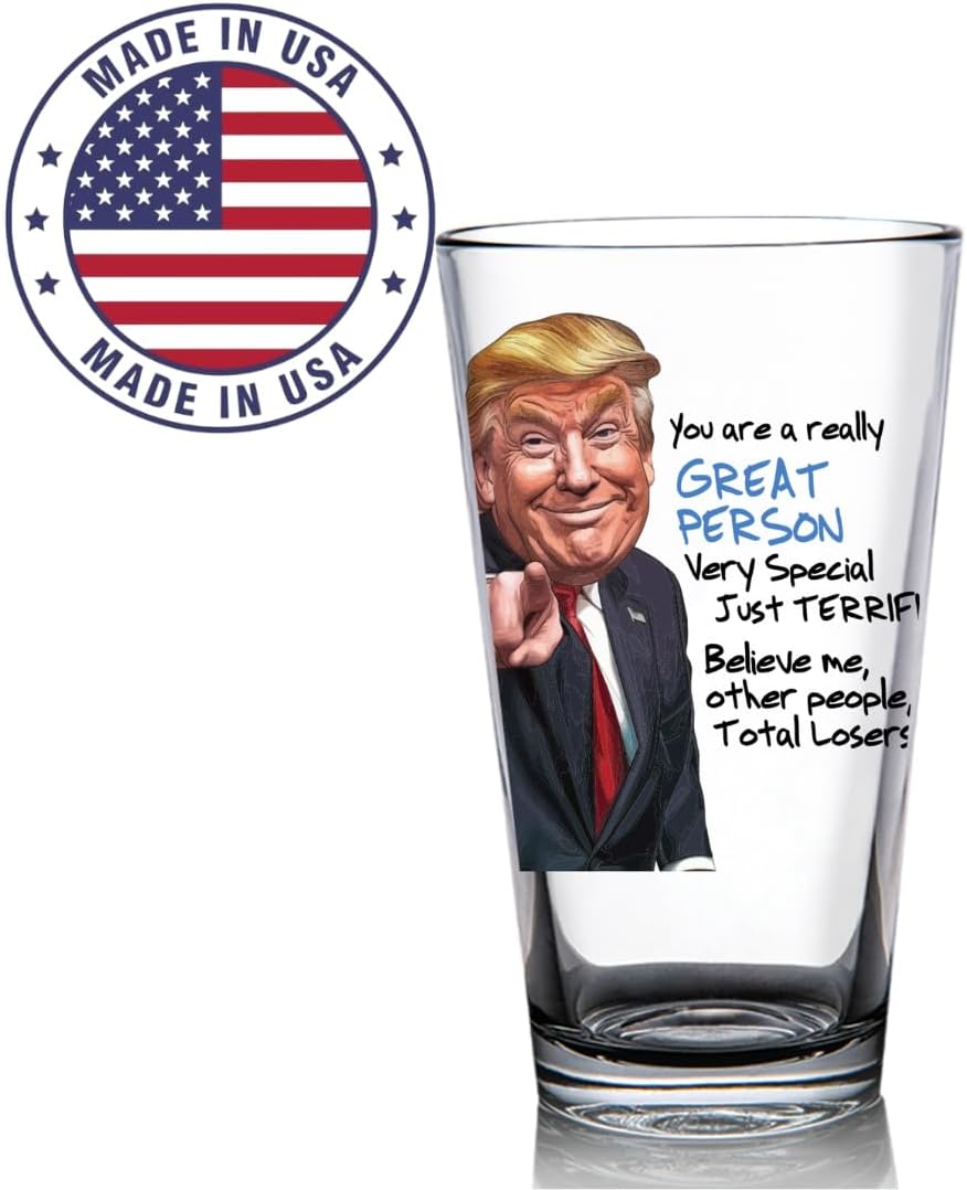 Great Person Funny Gift for Dad from Daughter, Son - Dad Gifts - Birthday Gifts for Dad - Dad Birthday Gift Ideas - Cool Gifts for Dad - Present for Dad 16 oz Pint Glass Beer Glass