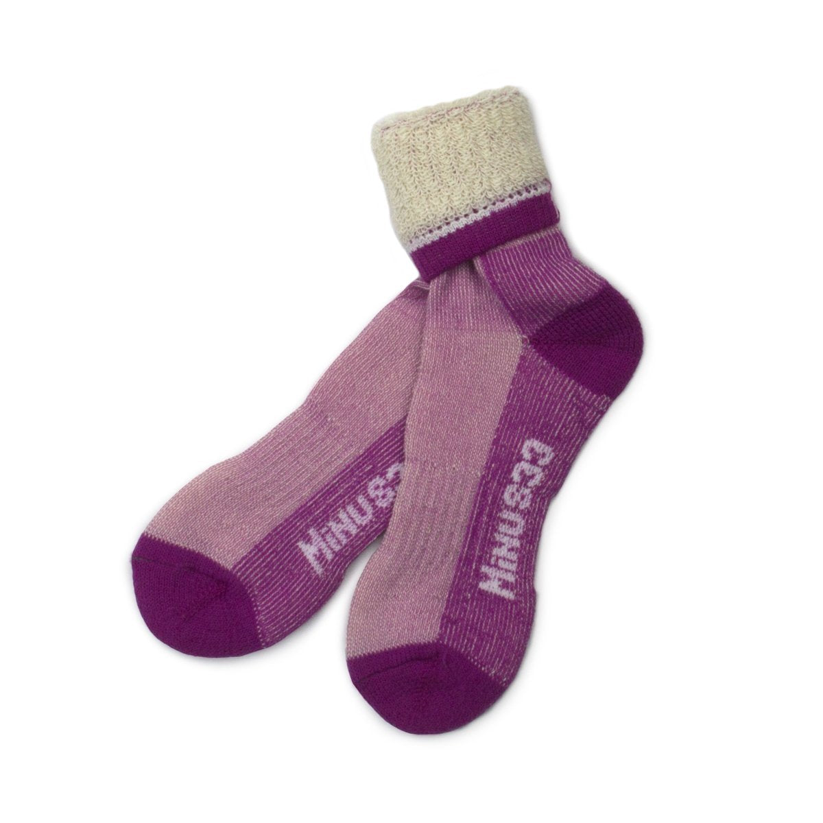 Merino Wool Crew Hiking Sock - Moisture Wicking Sock - Cushioned Sock