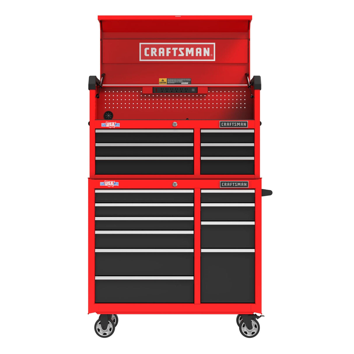 CRAFTSMAN S2000 41IN 6-DRAWER CHEST W/LIGHT & DIVIDE (CMST34162BK)
