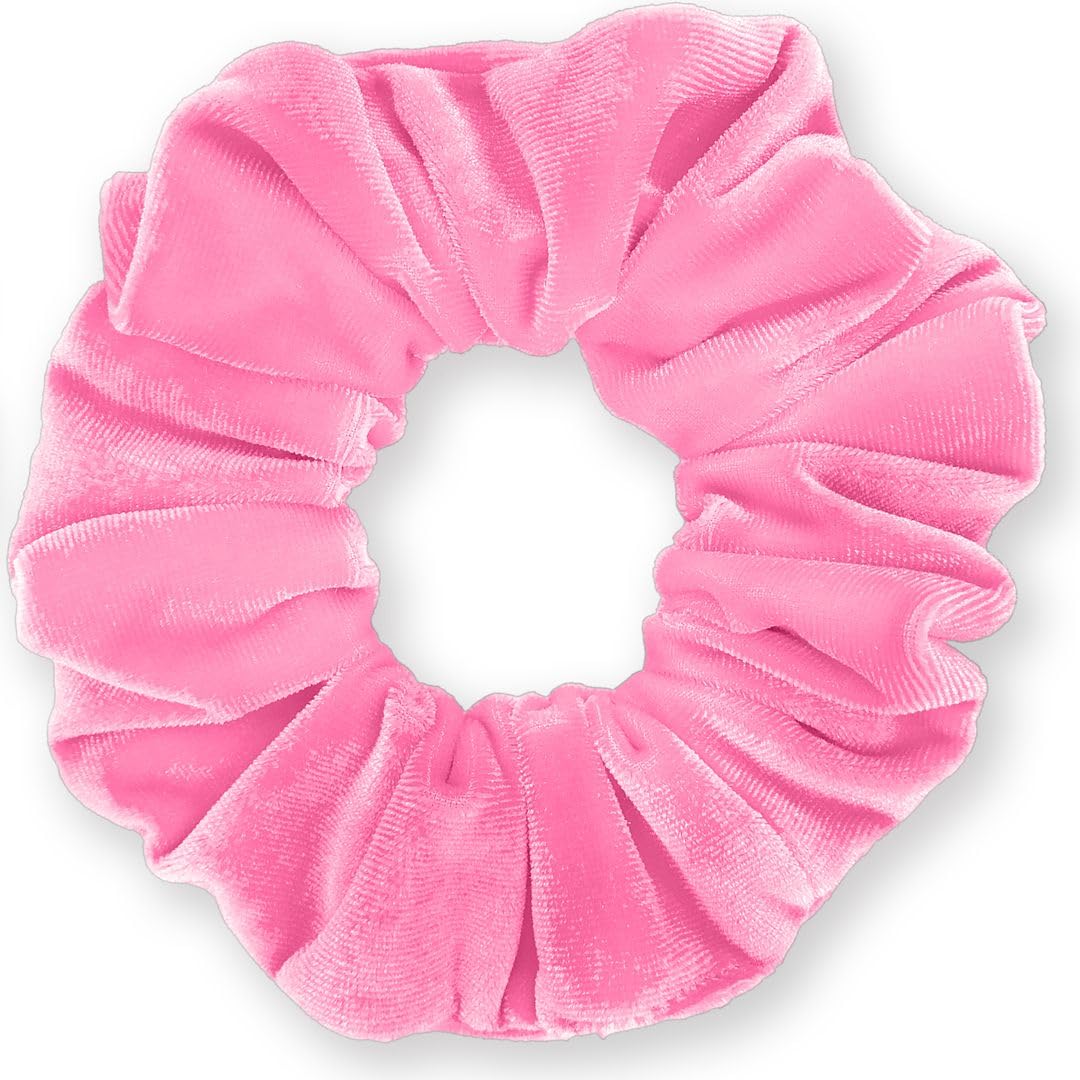 Velvet Scrunchies 3-Pack Gift Set Premium Plush Ponytail Holder Made in the USA Burgundy Forest Black