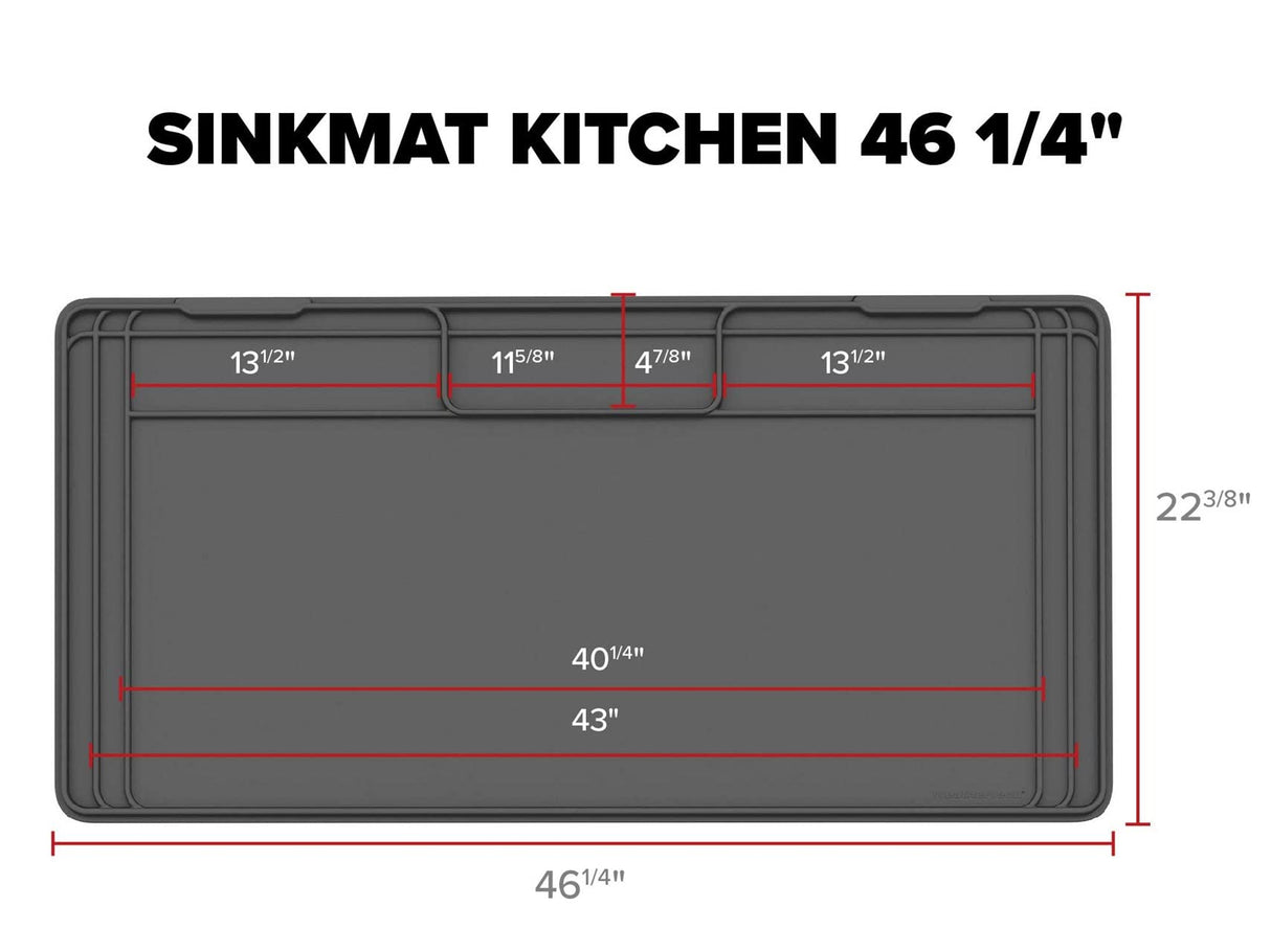 WeatherTech SinkMat – Waterproof Under Sink Liner Mat for Kitchen Bathroom – 34” x 22” Inches - Durable, Flexible Tray – Home undersink Organizer Must Haves, Black