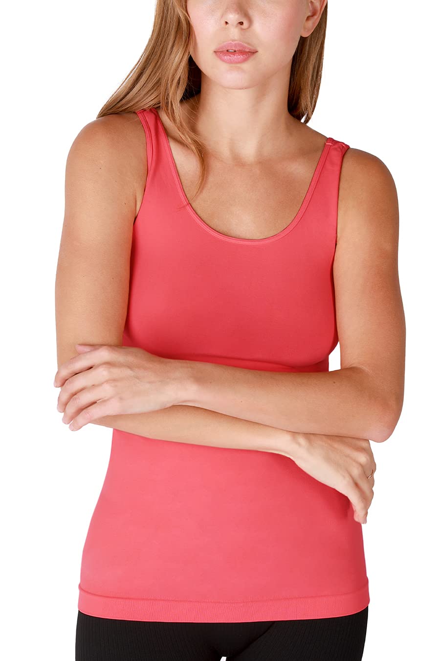 NIKIBIKI Women Seamless Basic Jersey Tank Top, Made in U.S.A, One Size