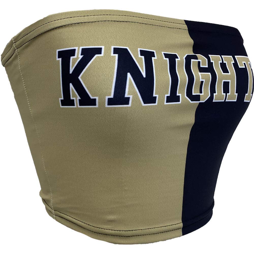 Lojobands Women's Tailgate Outfit College Two Tone Color Block Tube Top Made in USA One Size Fits Most