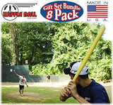 WIFFLE Ball 6 Baseballs Official Size - 6 Pack Ball 32" Bats 2 Pack, BSN Orange Throw Down Bases (5 Piece), Gift Set Bundle + Bonus NOIS Tissue Pack