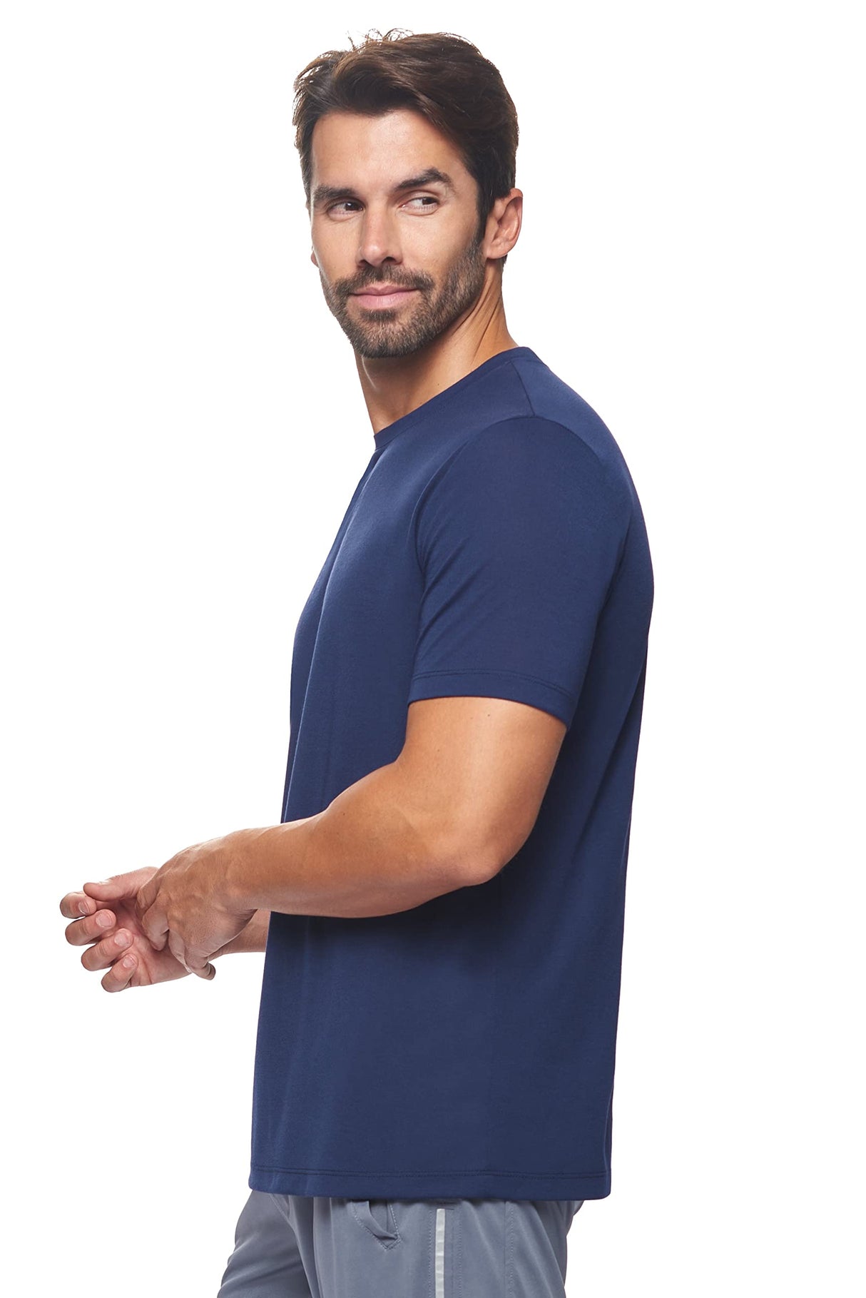 Expert Brand USA-Made Men's Soft Casual Activewear Siro Crewneck T-Shirt