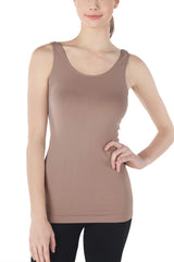 NIKIBIKI Women Seamless Basic Jersey Tank Top, Made in U.S.A, One Size