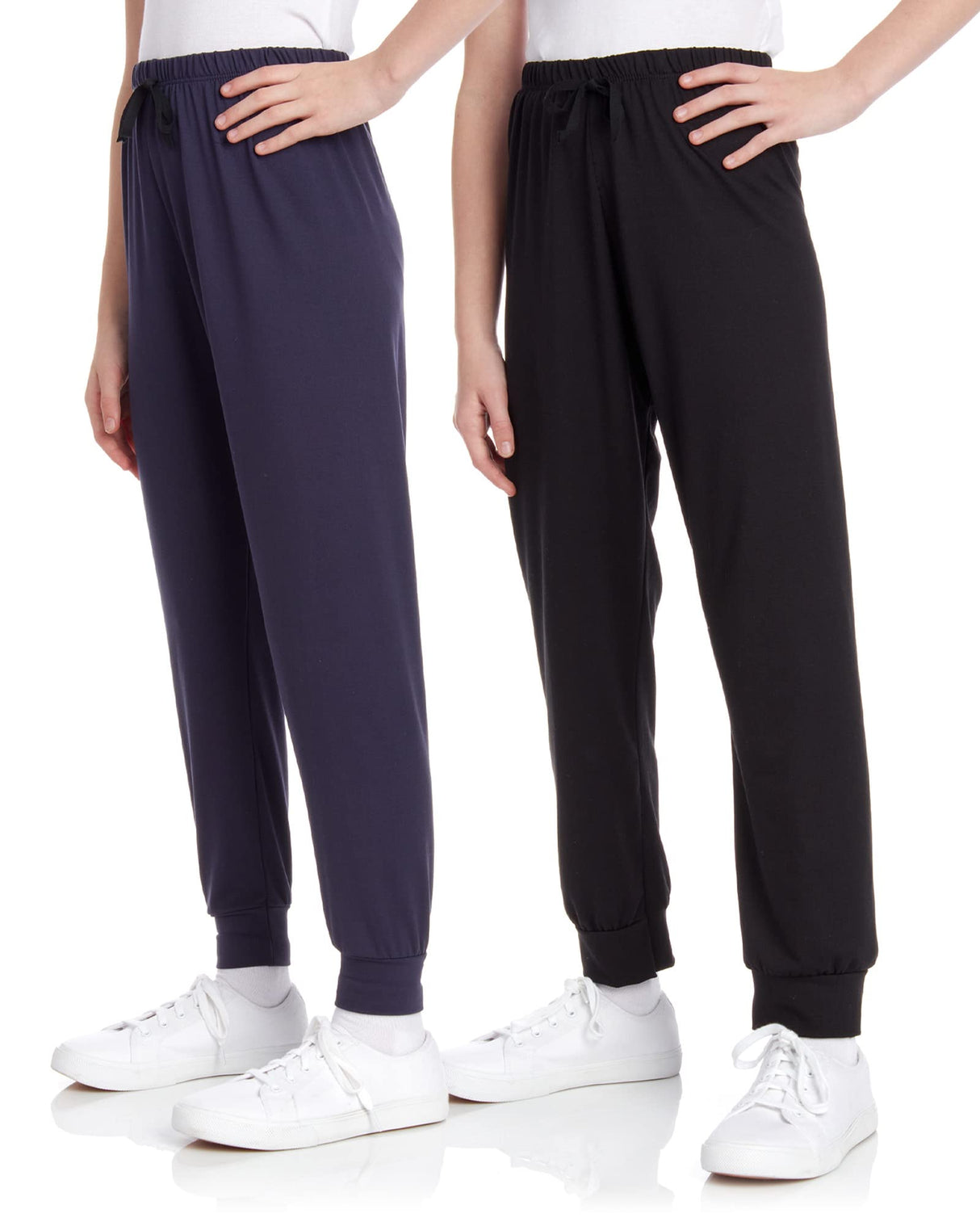 Sweet Hearts Girls' Fleece Sweatpants - 2 Pack Super Soft Athletic Performance Jogger Pants: Made in USA (7-16)