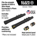 Klein Tools D213-9ST High-Leverage Ironworker's Pliers, Made in USA, Twist and Cut Soft Annealed Tie Wire, Hook Bend Handle, Spring Loaded, Heavy-Duty Jaws