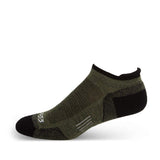 USA Made - No Show Tab Socks - Running Socks - Merino Wool - Mountain Heritage