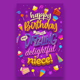 Prime Greetings Friend Birthday Card, Made in America, Eco-Friendly, Thick Card Stock with Premium Envelope 5in x 7.75in, Packaged in Protective Mailer