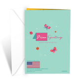 Prime Greetings Friend Birthday Card, Made in America, Eco-Friendly, Thick Card Stock with Premium Envelope 5in x 7.75in, Packaged in Protective Mailer