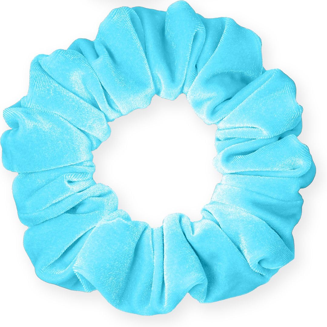 Velvet Scrunchies Jumbo Size Plush Big Ponytail Holders Thick Braided Locked Hair Big Made in the USA Green Pine