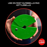 Micro Gainz Dumbbell Fractional 2.5 lb Weight Plate, Ideal for Micro Loading, (Choose Color) 2 Piece Fractional Weight Plates, Designed for Dumbbell Training, Made In USA