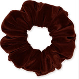 Velvet Scrunchies Premium Plush Soft Ponytail Holder Made in the USA Black