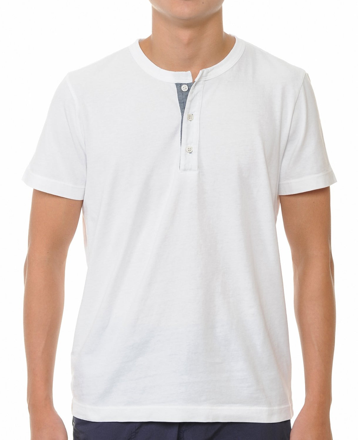 YURO-K Men's Garment Dyed Premium Cotton Classic Short Sleeve Henley with Binded Neck T-Shirt Small - 2X Large