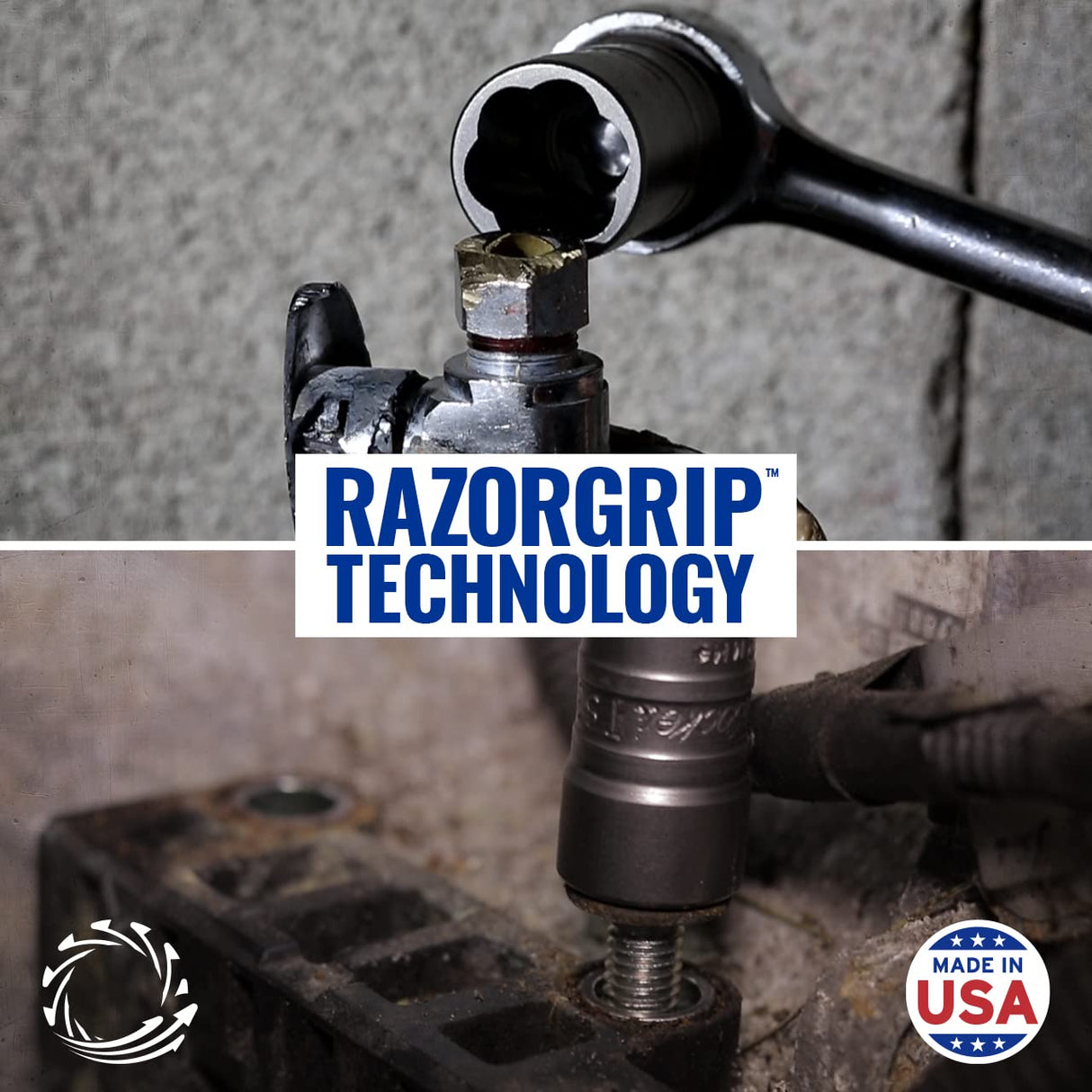 | Made in USA | Extraction Sockets | 6 Individual Sockets, impact grade | Remove frozen, rusted, stripped, rounded-off nuts, bolts & screws | American Drawn Steel