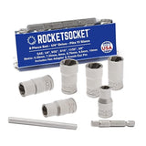 | 18 Piece ¼” Drive Bolt Lug Nut Extractor Socket Tool Set | RAZORGRIP Technology Extract Damaged Frozen Rusted Rounded-Off Bolts Nuts & Screws | Made in USA Steel