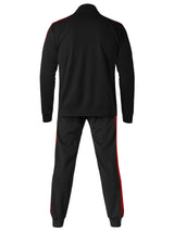 Hat and Beyond Mens Made in USA Premium Track Jacket & Pants Striped Sweatsuit Athletic Casual Essentials Gym