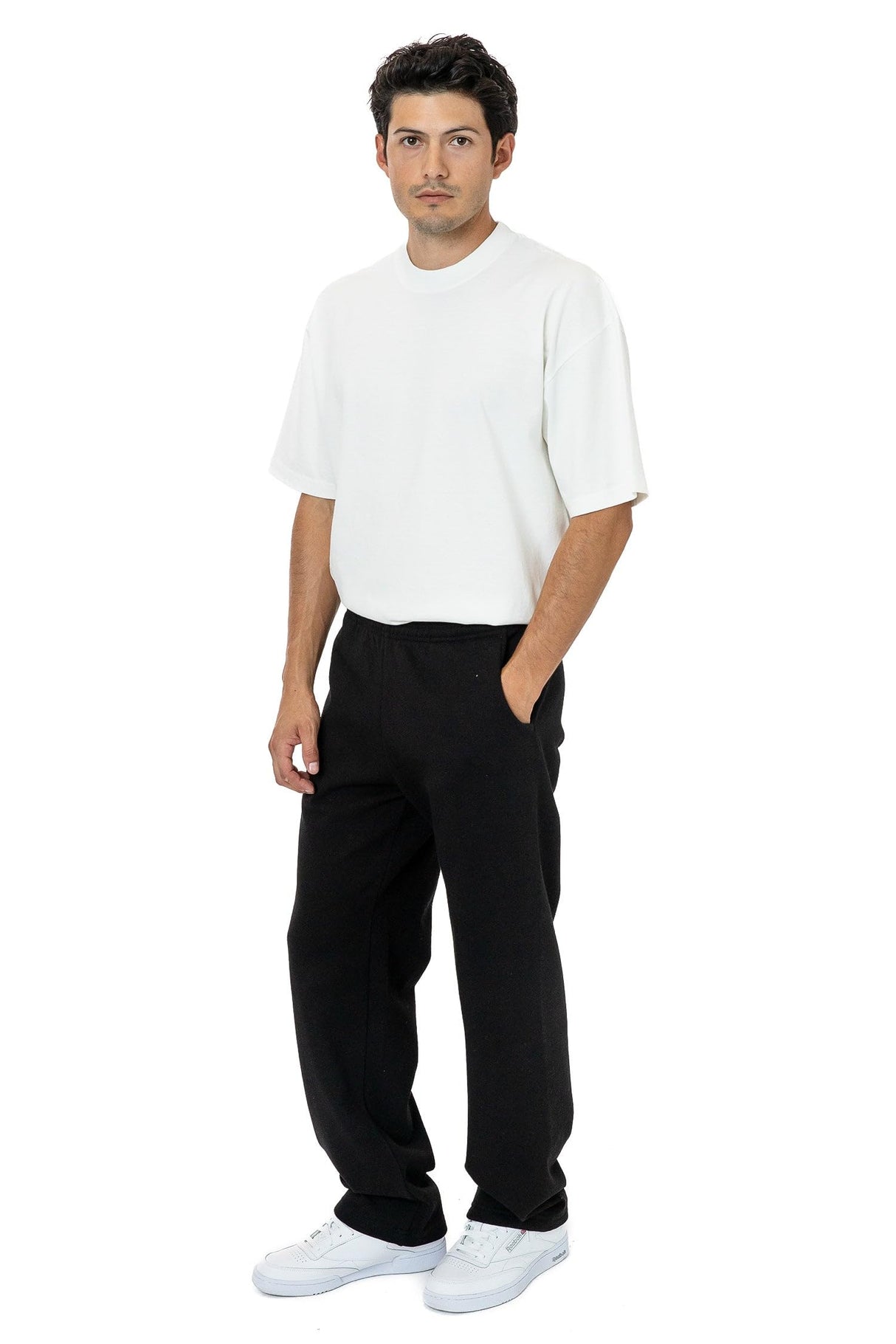 Heavy Fleece Wide Leg Sweatpants (Piece Dye)