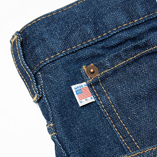 All American Clothing Men's Classic 5-Pocket Jean - Regular Fit, Tapered Leg, Made in USA - 100% American Cotton