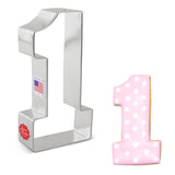 Large Number One #1 Cookie Cutter, 4.5" Made in USA by Ann Clark