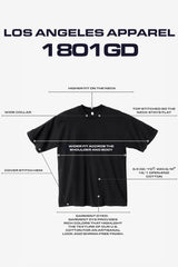 1801 - 6.5oz T-Shirt, Made In USA, Garment-Dyed, Shrink-Free, Relaxed Fit