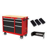 CRAFTSMAN Workbench, Tool Storage, 6-Drawers with Tray and Holder Set, 41-inch, Rolling (CMST34062RB)