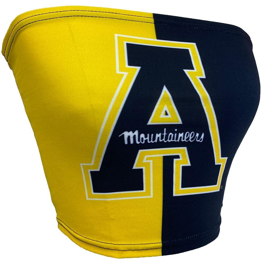 Lojobands Women's Tailgate Outfit College Two Tone Color Block Tube Top Made in USA One Size Fits Most