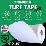SHIELD Turf Tape Youth | Turf Tape Football Youth - Waterproof, USA Made, 5 Yards, Extra Arm Protection, 4-Way Stretch Flexibility, White