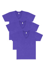 Los Angeles Apparel 3 Pack Fine Jersey V-Neck Black T-Shirt