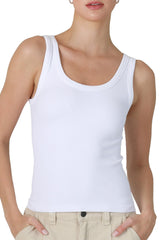 NIKIBIKI Women Seamless Reversible Ribbed Tank Top, Made in U.S.A, One Size