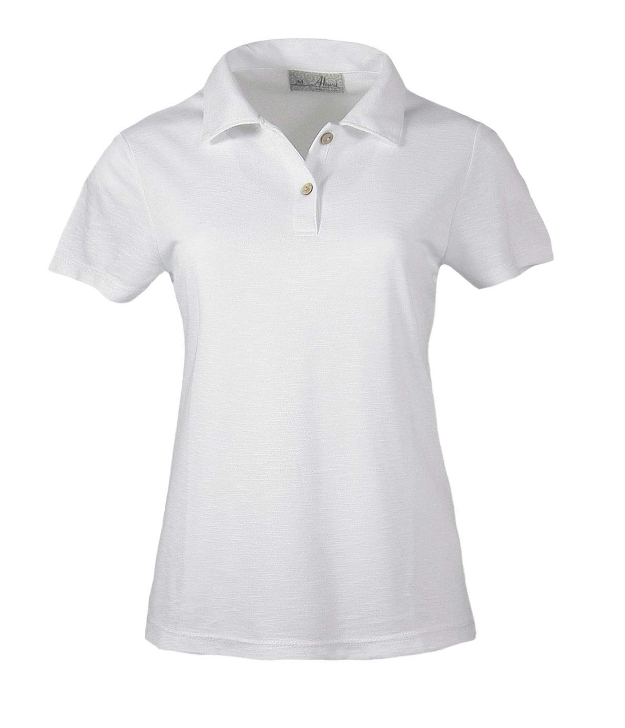 Akwa Women's Slub Polo Made in USA