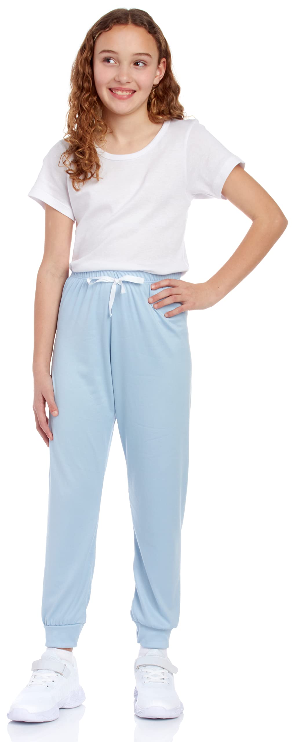 Sweet Hearts Girls' Sweatpants - Super Soft Athletic Performance Joggers: Made in USA (3 Pack)