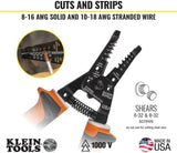 Klein Tools 94130 1000V Insulated Screwdriver Tool Set with #2 Phillips and 1/4-Inch Cabinet Slim Tips, 2 Insulated Pliers and Wire Stripper