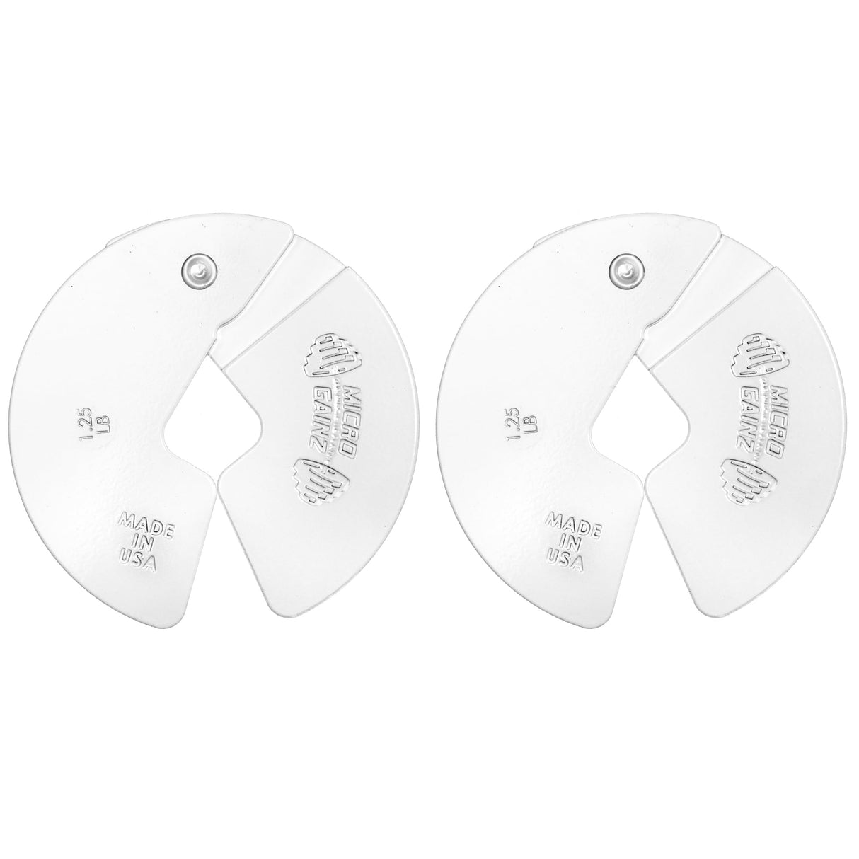 Micro Gainz Dumbbell Fractional 1.25lb Weight Plate, Ideal for Micro Loading, (Choose Color) 2 Piece Fractional Weight Plates, Designed for Dumbbell Training, Made In USA