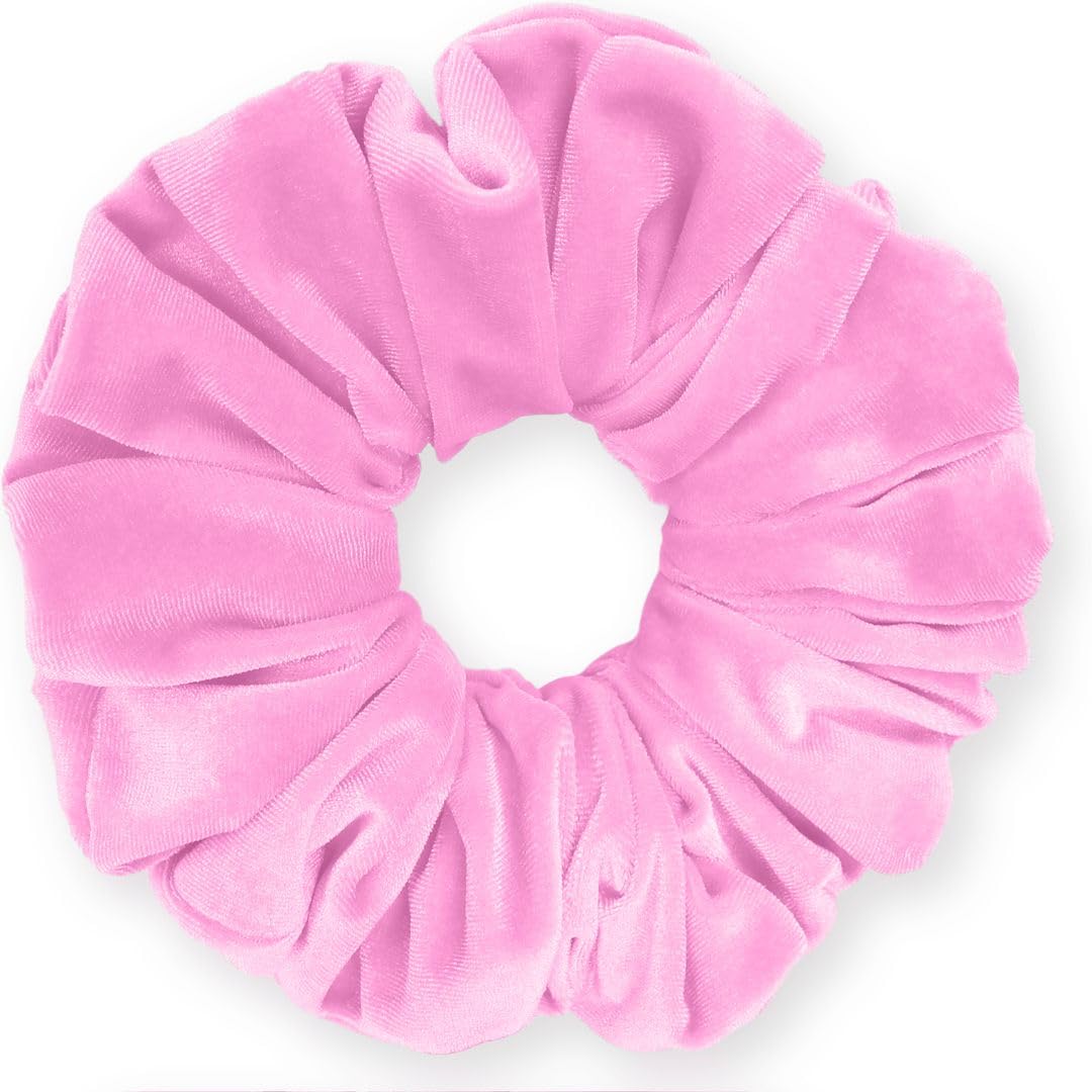 Velvet Scrunchies King Size Leopard XXL Plush Ponytail Holders Oversized Big Made in the USA