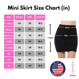 Sweet Hearts Faux Leather Pencil Skirt for Women- Midi Below Knee Office Skirt Mini Bodycon Skirt Made in USA
