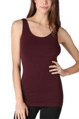 NIKIBIKI Women Seamless Basic Jersey Tank Top, Made in U.S.A, One Size