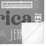 Custom Blanket with Name, Soft Cozy Personalized Name Blankets for Kids, Girls, Boys, Adults, Customized Christmas Blanket for Women, Men, Newborn, New Mom, Red Colors, Made in USA