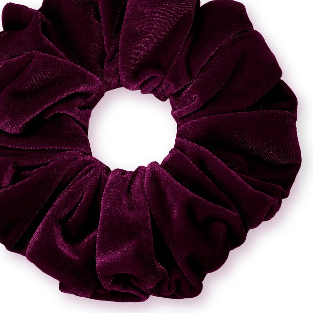 Velvet Scrunchies King Size Leopard XXL Plush Ponytail Holders Oversized Big Made in the USA
