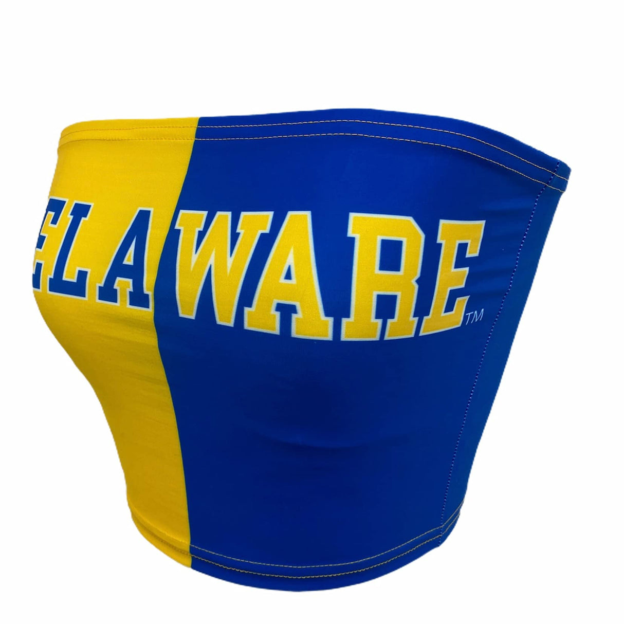 Lojobands Women's Tailgate Outfit College Two Tone Color Block Tube Top Made in USA One Size Fits Most
