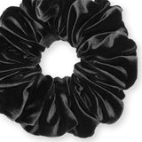 Velvet Scrunchies King Size Leopard XXL Plush Ponytail Holders Oversized Big Made in the USA