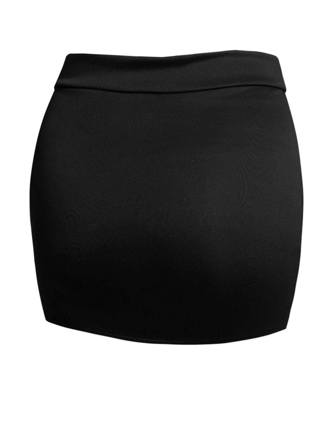 J. LOVNY Women's Elastic Waistband Stretch Bodycon Mini Length Pencil Skirt Made in USA